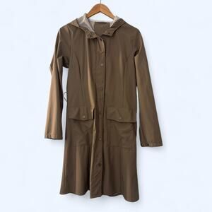 Rains curve waterproof belted raincoat